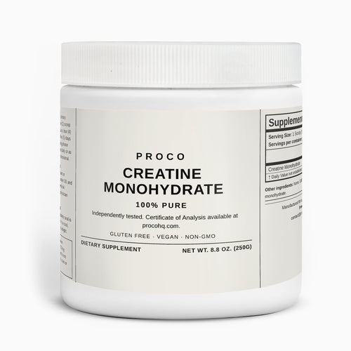 Proco Creatine Monohydrate 5g powder supplement pouch