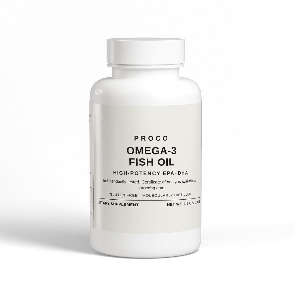 Proco Omega-3 EPA 180mg DHA 120mg fish oil capsules bottle