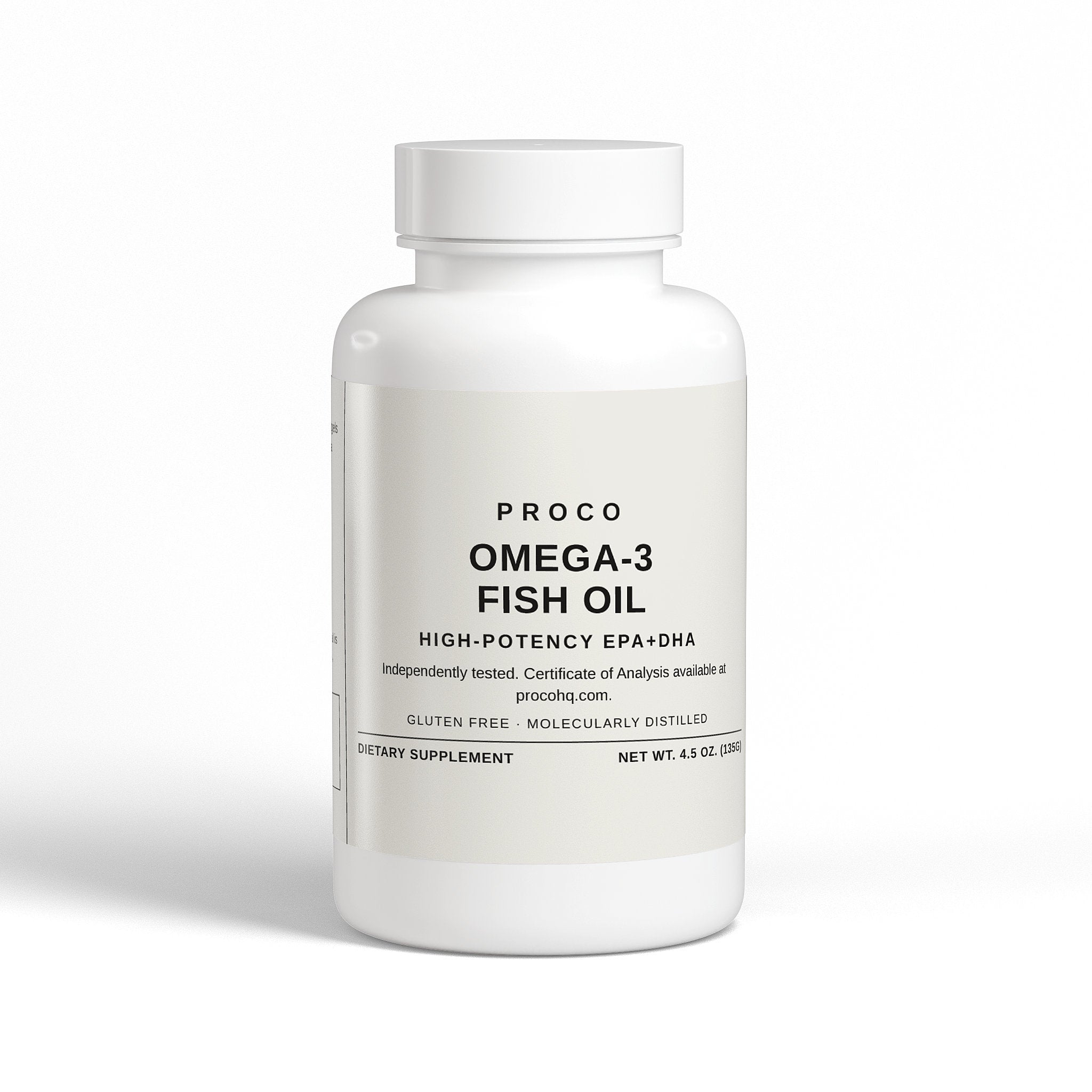 Proco Omega-3 EPA 180mg DHA 120mg fish oil capsules bottle