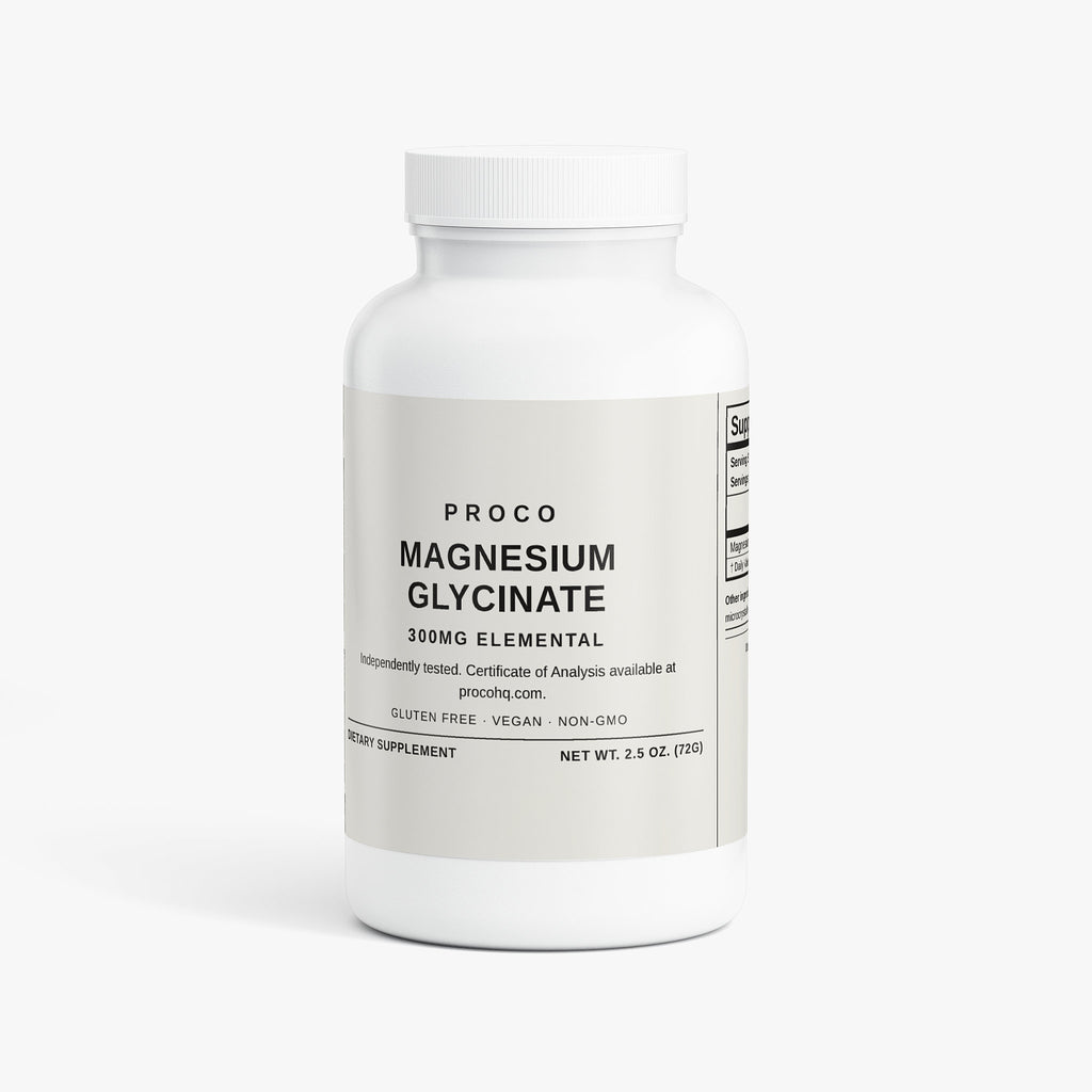 Proco Magnesium Glycinate 400mg capsules supplement bottle