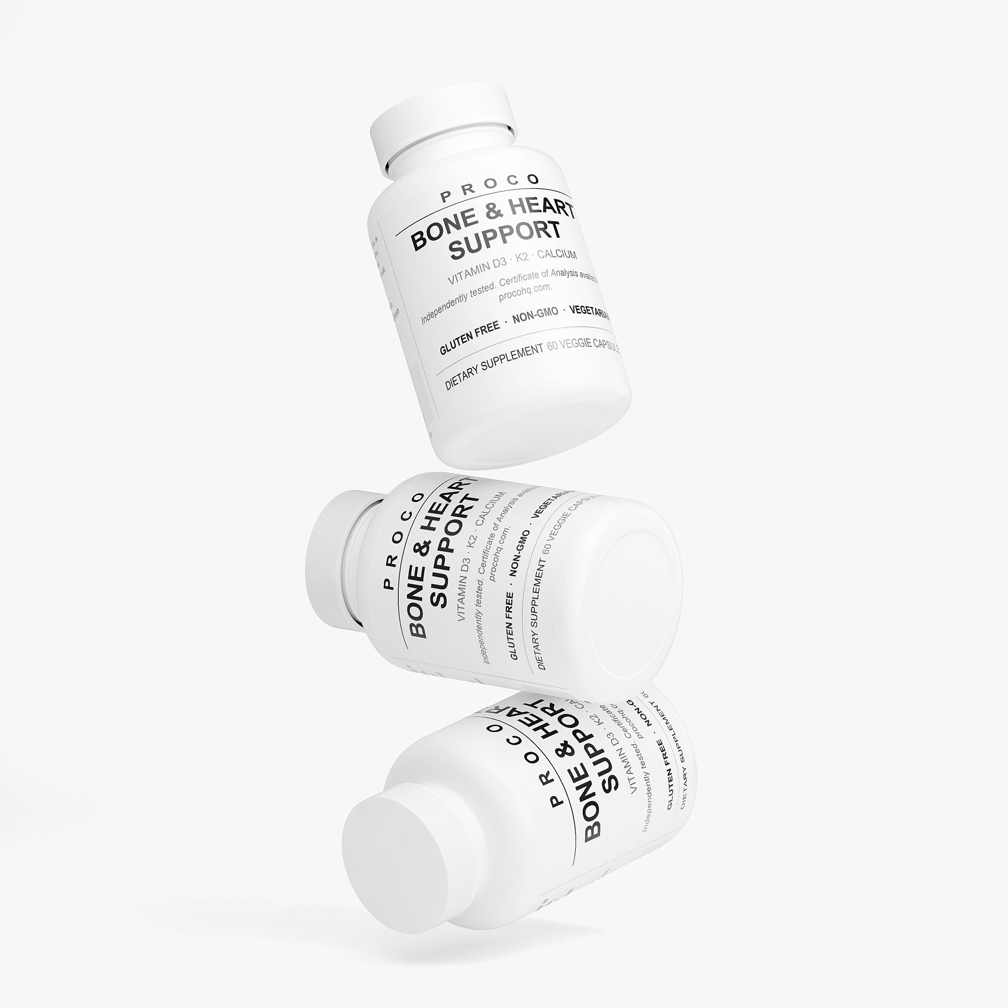 Proco Bone and Heart Support supplement ingredients panel