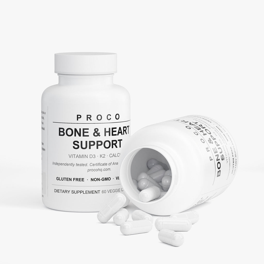 Proco Bone and Heart Support capsules close-up