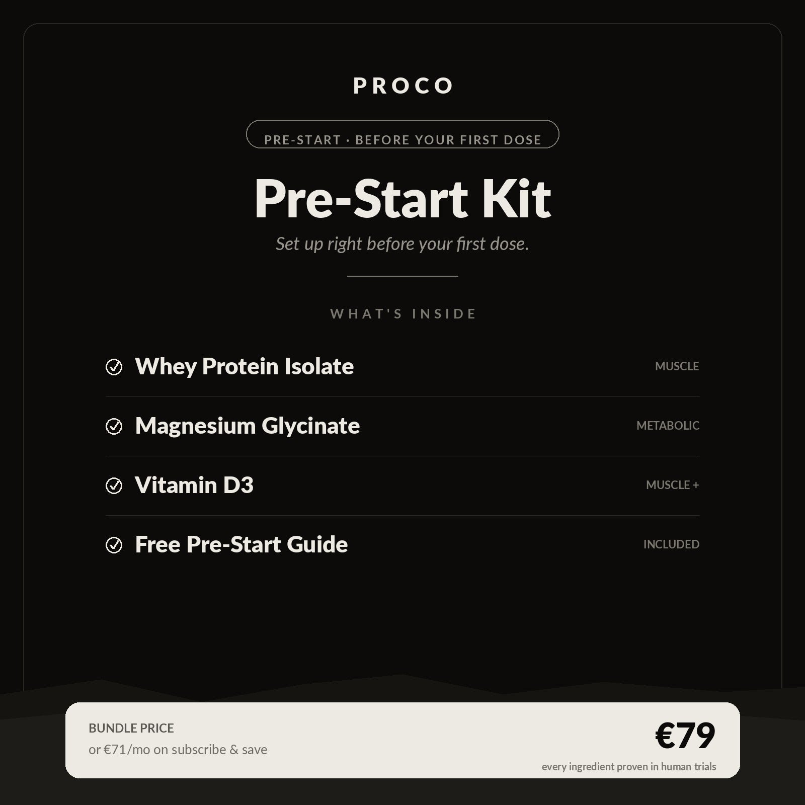 Pre-Start Kit